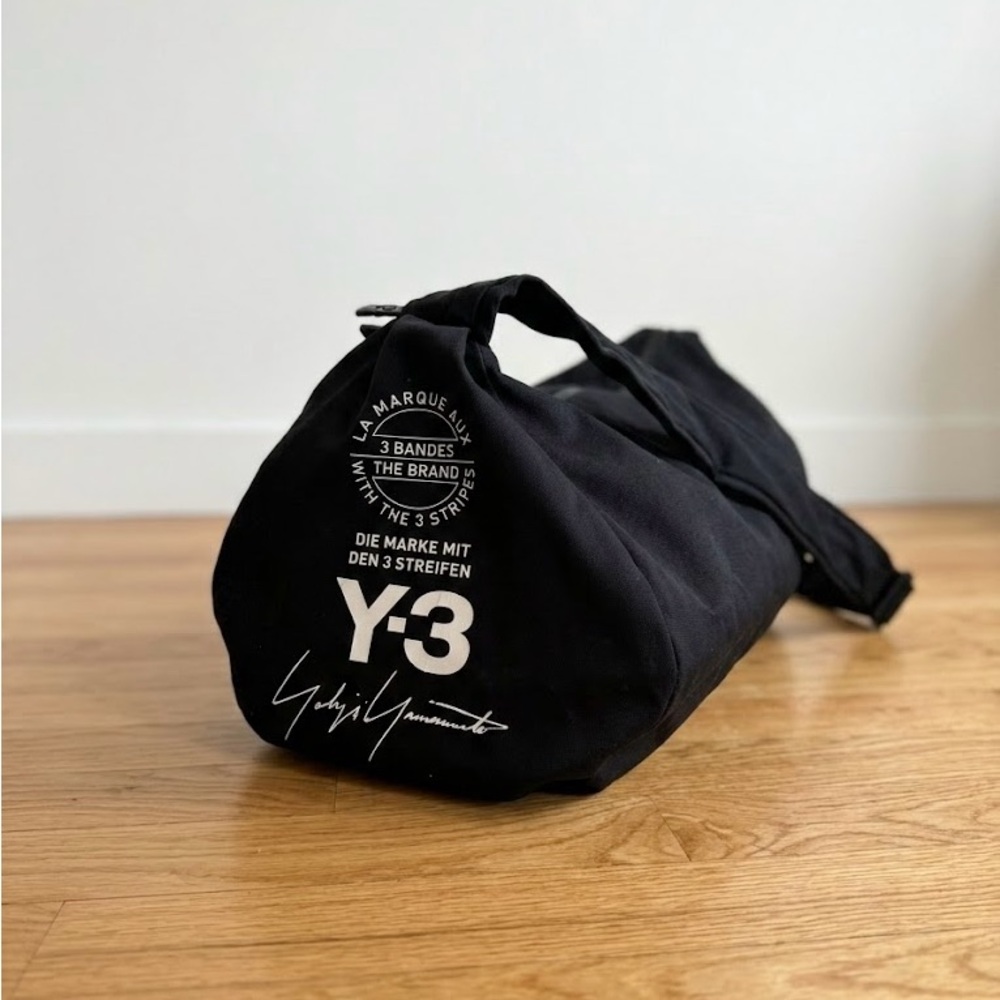 Y-3 Signature Black Duffel Bag